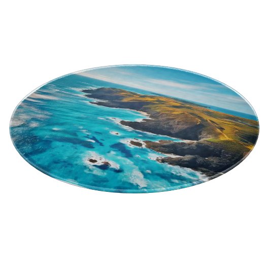 Ocean Cliffs: Wilde Küste Schneidebrett (Ecke)