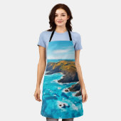 Ocean Cliffs: Wilde Küste Schürze (Getragen)