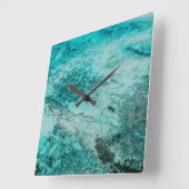 Ocean clock quadratische wanduhr (Winkel)