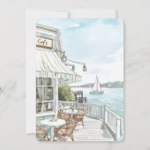 Ocean Coast Café Geburtstag Einladung (Rückseite)