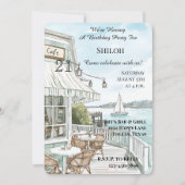 Ocean Coast Café Geburtstag Einladung (Vorderseite)