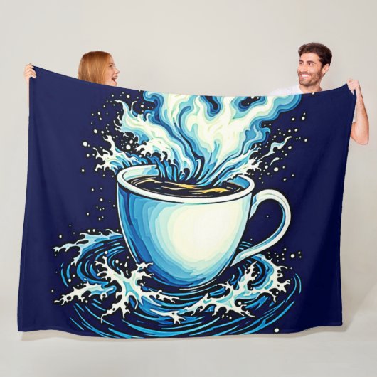 Ocean Coffee Dream Fleecedecke (Beispiel)