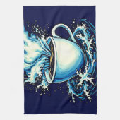 Ocean Coffee Dream Geschirrtuch (Vertikal)