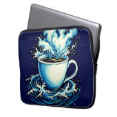 Ocean Coffee Dream Laptopschutzhülle (Vorderseite Links)