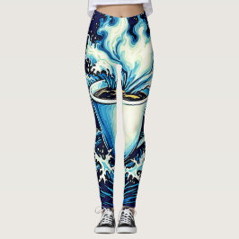 Ocean Coffee Dream Leggings