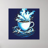 Ocean Coffee Dream Leinwanddruck (Vorderseite)