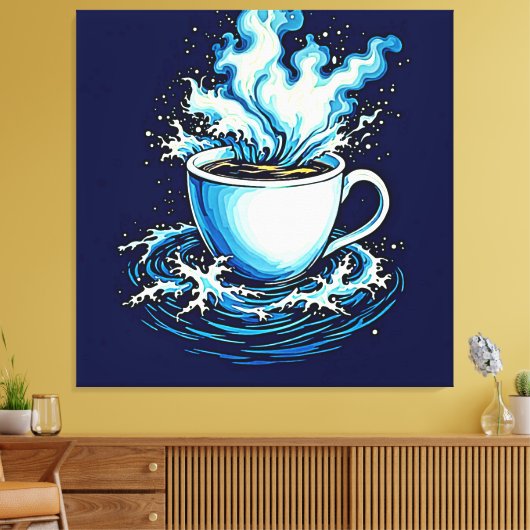 Ocean Coffee Dream Leinwanddruck (Insitu (Wohnzimmer))