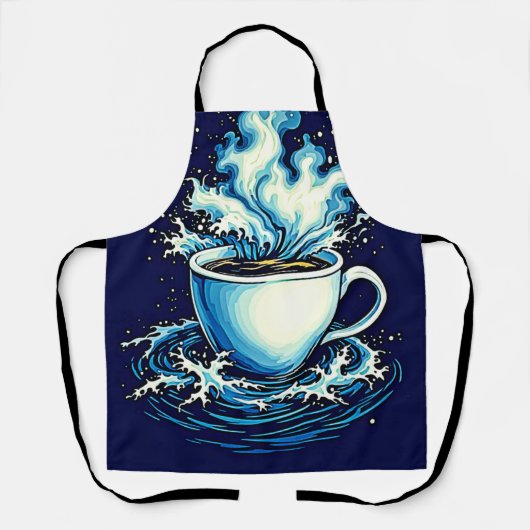 Ocean Coffee Dream Schürze (Vorderseite)
