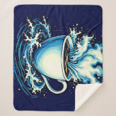 Ocean Coffee Dream Sherpadecke (Vorderseite)