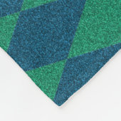 Ocean Color Diamond Glitzer Fleecedecke (Ecke)
