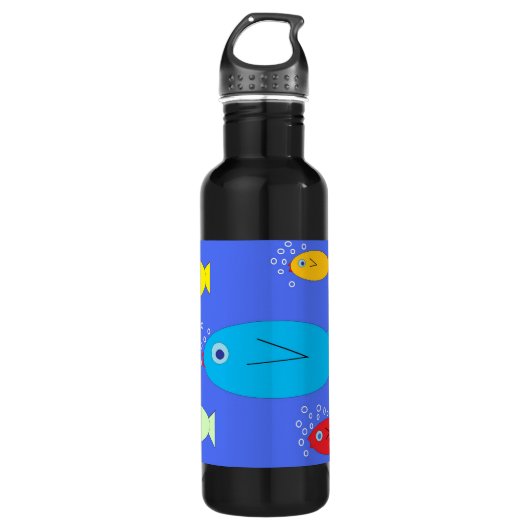 Ocean color fish Liberty Flasche Trinkflasche (Vorderseite)
