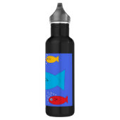 Ocean color fish Liberty Flasche Trinkflasche (Rechts)