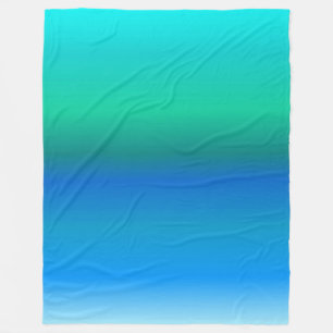 Ocean Colored Fleece Blanket