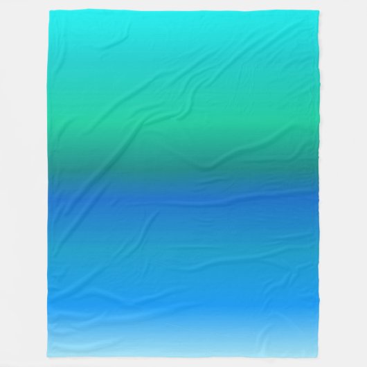 Ocean Colored Fleece Blanket (Vorderseite)