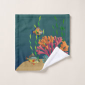 Ocean Colorful Coral Reef Handtuch Set (Waschlappen)