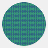 Ocean Colors Diamond Glitzer Runder Aufkleber (Vorderseite)