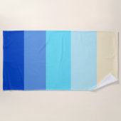 Ocean Colors Stripes Strandtuch (Vorderseite)