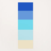 Ocean Colors Stripes Yogamatte (Vorderseite)