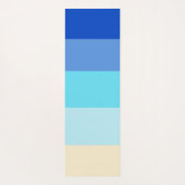 Ocean Colors Stripes Yogamatte (Rückseite)