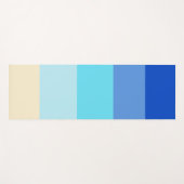 Ocean Colors Stripes Yogamatte (Vorderseite (Horizontal))