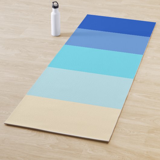 Ocean Colors Stripes Yogamatte (Beispiel)