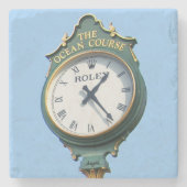 Ocean Course Clock, Insel Kiawah, SC Marmorküste Steinuntersetzer (Vorderseite)