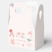 Ocean Creature Pink 1. Geburtstag Party Geschenkschachtel (Geöffnet)
