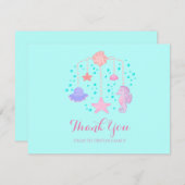 Ocean Crib Mobile Baby Dusche Danke Karte (Vorne/Hinten)