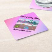 Ocean Critters Baby Girl Dusche Untersetzer (angewinkelt)