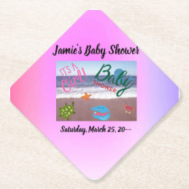 Ocean Critters Baby Girl Dusche Untersetzer