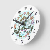 Ocean Cross Angel Runde Wanduhr (Winkel)