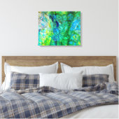 Ocean Crystals 2 20x16 Leinwand drucken (Insitu (Schlafzimmer))