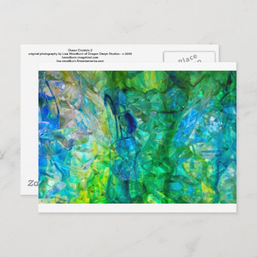 Ocean Crystals 2 Postkarte (Vorne/Hinten)