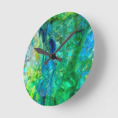 Ocean Crystals 2 Runde Wanduhr (Winkel)