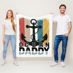 Ocean Daddy   Gemütliches, nautisch angesehenes Bl Fleecedecke