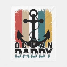 Ocean Daddy | Gemütliches, nautisch angesehenes Bl Fleecedecke