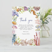 Ocean Danke Karte (Stehend Vorderseite)