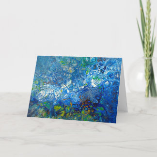 Ocean Deep Greeting Card by Iris Grace Dankeskarte