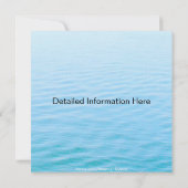Ocean Deep; sanfte Liebe/ All-Occasion lädt ein Einladung (Rückseite)