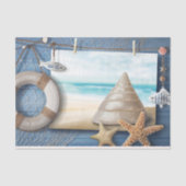 Ocean Deko Seashells Lifesaver Decoupage Seidenpapier (Vorderseite)