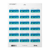 Ocean Delight (Personalisierter Name und Anschrift Adressaufkleber (Vorne)