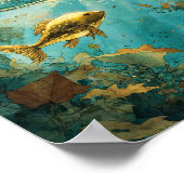 "Ocean Design Poster" Poster (Ecke)