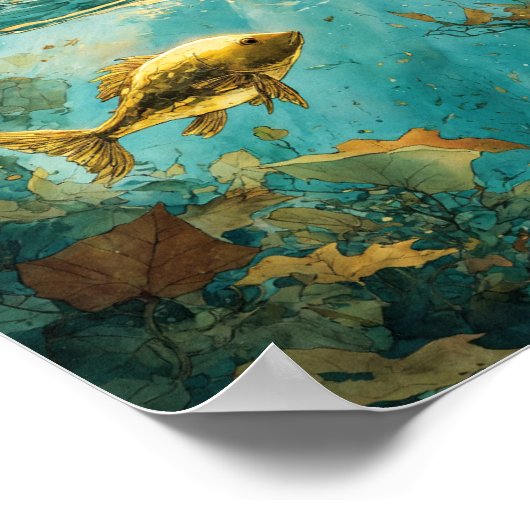 "Ocean Design Poster" Poster (Ecke)