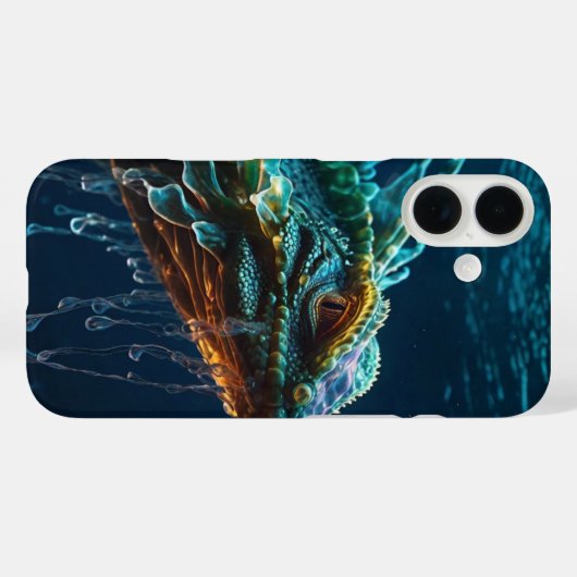 Ocean Dragon Glow Case-Mate iPhone Hülle (Rückseite (Horizontal))