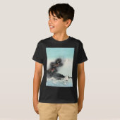 Ocean Dragon Rising to Mt. Fuji HOKUSAI Ukiyo-e T-Shirt (Vorne ganz)