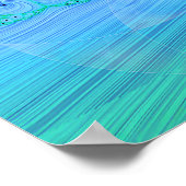 Ocean Dream Geo Fraktal Poster (Ecke)