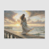 Ocean Dreams Romantic Seascape @ Sunset Decoupage Seidenpapier (Vorderseite)