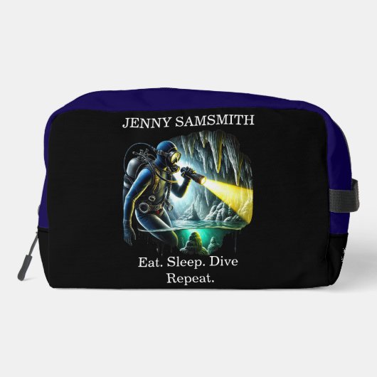 Ocean Dreams: Tauchen, Entdecken, Live! Waschbeutel (Rückseite)