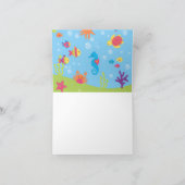 Ocean Dreams Turtle and Fish Thank You Card Dankeskarte (Innenseite)