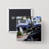 Ocean Drive, Miami Beach Florida Button (Vorne & Hinten)
